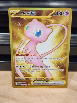 Mew ex 205/165 Gold Hyper Rare Pokemon 151 Secret Rare NM - Image 1