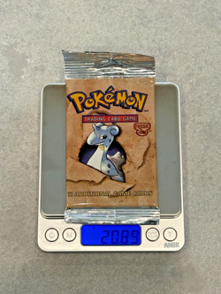 [20.89 grams] Pokemon Fossil Booster Pack Lapras Long Crimp FACTORY SEALED - Image 1
