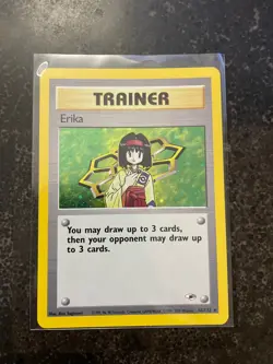 Pokemon TCG Erika Gym Heroes 16/132 Holo Unlimited Holo Rare - Image 1