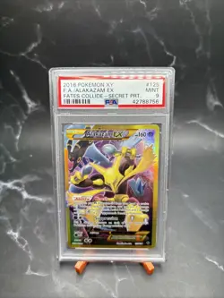 Pokemon Alakazam EX PSA 9 125/124 Full Art Secret XY Fates Collide - Image 1