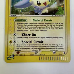 Pokemon Minun 7/97 Holo Rare EX Dragon E Reader 2003 WOTC - Image 3