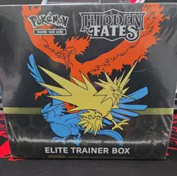 Pokemon Hidden Fates Elite Trainer Box Booster Promo Moltres Zapdos Articuno - Image 1