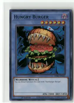 Yugioh Hungry Burger WISU-EN041 Super Rare 1st Ed NM - Image 1