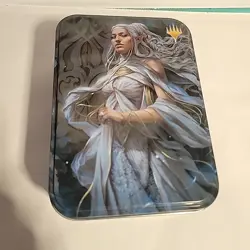 Magic the Gathering Lord of the Rings Tin Galadriel empty w/ card holder (B229) - Image 1