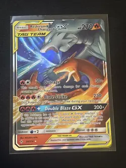 Pokemon TCG Reshiram & Charizard GX 20/214 Unbroken Bonds Holo Card - Image 1
