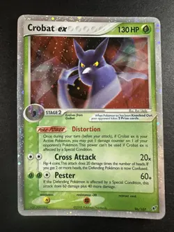 Pokemon TCG card Crobat EX Deoxys 96/107 Holo Rare Mod Play/LP - Image 4