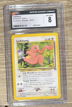 Lickitung 2001 Southern Islands 16/18 Pokemon Card CGC 8 - Image 1
