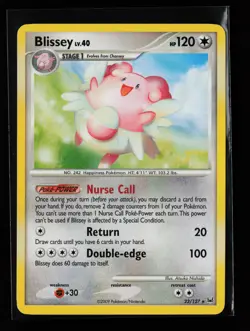 Blissey 22/127 Rare Platinum Heavily Played Pokemon Card - Image 1