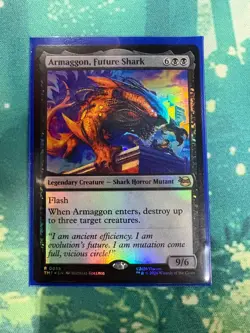 prerelease tmt mtg card armaggon, future shark 2026 foil - Image 1
