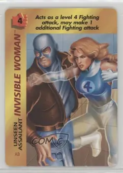 1995 Marvel Overpower CCG Special Character Cards Invisible Woman - Image 1