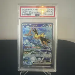PSA 10 Zapdos ex (202/165) 151 S&V Special Illustration Rare Pokemon Card! - Image 1