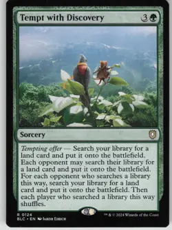 Magic the Gathering TCG Tempt with Discovery R Commander: Bloomburrow 124 - Image 1