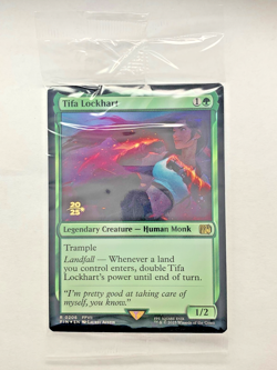 MTG Final Fantasy Tifa Lockhart Foil Prerelease Stamped Promo Sealed - Image 1