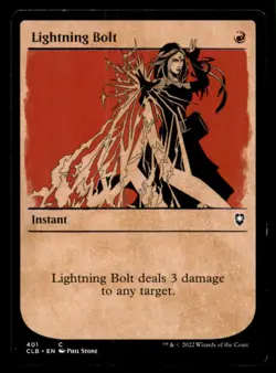 Lightning Bolt LP Light Play Commander: Battle Baldur's Gate MTG [10870] - Image 1