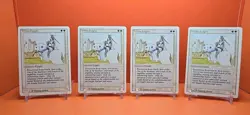 ⚪⚪⚪ (4) 1994 MAGIC The Gathering WHITE KNIGHT REVISED 3RD EDITION PLAYED ⚪3 - Image 1