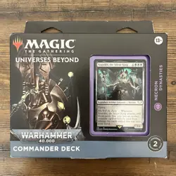 MTG Universes Beyond: Warhammer 40K Necron Dynasties Commander Deck New in Box - Image 1