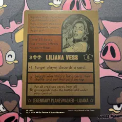 2023 MTG Magic The Gathering SLD Secret Lair Drop Baseball #1455 Liliana Vess - Image 2
