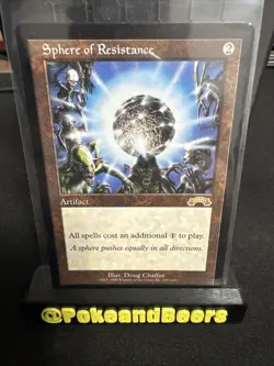 Magic the Gathering Sphere of Resistance Exodus #139 LP condition - Image 1