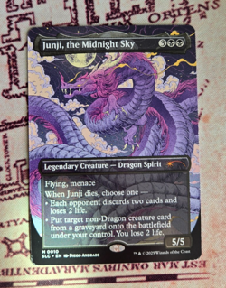 MTG Junji, the Midnight Sky Borderless Secret Lair Encyclopedia of Magic NM - Image 1