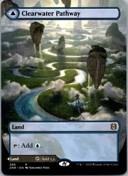 Clearwater Pathway (Borderless) R Zendikar Rising 286 NM - Image 1