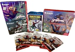 Magic: The Gathering Spider-Man Set Gift/Omega/ Scene/Bundle Box & 5 Packs - Image 1