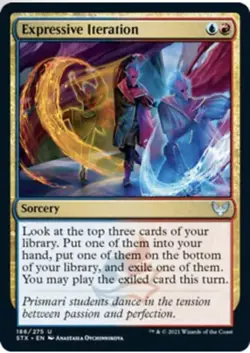 MTG Expressive Iteration Strixhaven: School of Mages STX NM/M - Image 1