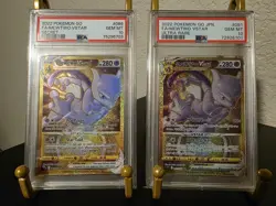 PSA 10 GEM MINT 2022 POKEMON GO FA MEWTWO VSTAR SECRET/ULTRA RARE #086 & #091 - Image 1
