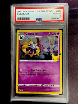 2021 Pokemon Celebrations #014 COSMOEM HOLO PSA 8 NM-MT 1601 - Image 1