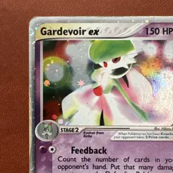 Gardevoir EX HOLO Sandstorm Pokemon TCG 96/100 HP Raw Ungraded 2003 - Image 2