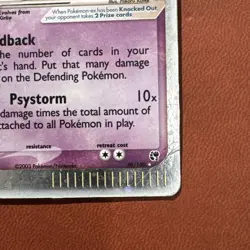 Gardevoir EX HOLO Sandstorm Pokemon TCG 96/100 HP Raw Ungraded 2003 - Image 4
