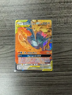 Pokemon TCG Moltres Zapdos Articuno GX 44/68 Hidden Fates NM/Mint Condition - Image 1