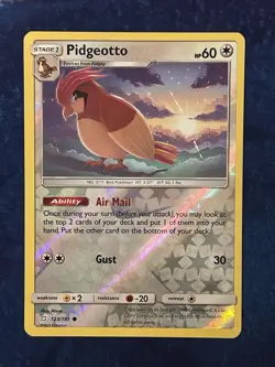 Pokemon Reverse Holo Pidgeotto # 123/181 - Team Up - LP - Image 1