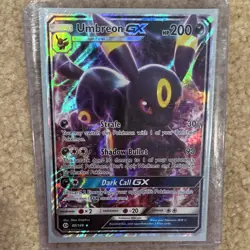 Pokemon Umbreon GX 80/149 Sun & Moon Stage 1 HP200 Ultra Rare Holo Dark - Image 1
