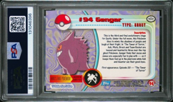 2000 Topps Pokemon TV Gengar Animation Series 2 #94 Graded PSA 10 GEM MINT - Image 2