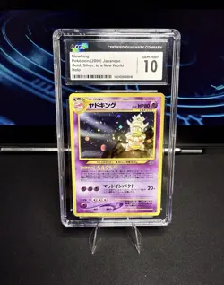 CGC 10 GEM MT Slowking Holo #199 Japanese Neo Genesis Pokemon TCG 1999 - Image 1