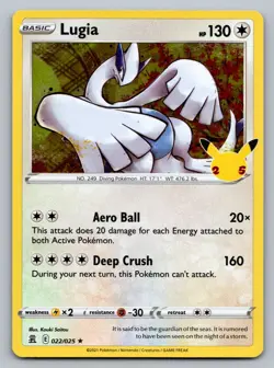 Pokemon TCG Celebrations Lugia 022/025 - Image 1