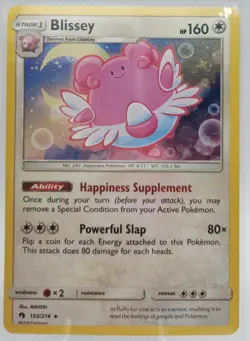 Blissey Cosmos Holo 153/214 Lost Thunder Pokemon TCG NM - Image 4