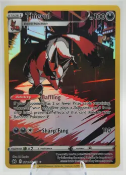 Thievul GG17/GG70 Galarian Gallery Full Art Rare Crown Zenith Pokemon TCG NM - Image 2