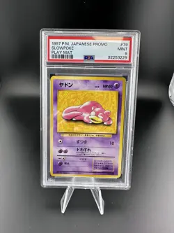 PSA 9 GEM MT Slowpoke Japanese Play Mat Promo 1997 #79 Pokemon - Image 1