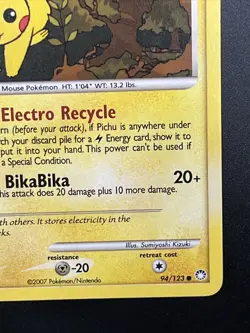Pokemon TCG Pikachu Mysterious Treasures 94 Regular Common LP - Image 5