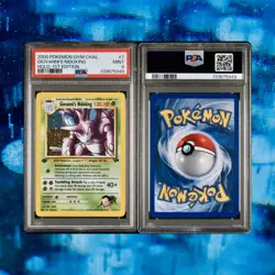 POKEMON 1ST ED GYM CHALLENGE GIOVANNI'S NIDOKING #7 HOLO PSA 9 MINT #41387710 - Image 3
