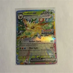 Pokemon Leafeon EX Prismatic Evolutions Promo Stamped Holo 006/131 270 HP - Image 1