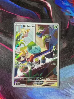Bulbasaur 143/142 Stellar Crown Special Illustration Rare Pokemon TCG Minty - Image 1