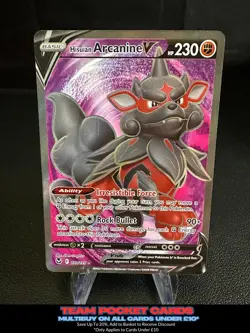 Hisuian Arcanine V 179/195, Silver Tempest, Pokemon, NM - Image 1