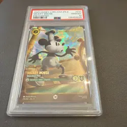 139005335 Mickey Mouse Steamboat Pilot 2025 Disney Lorcana #231 Enchanted PSA 10 - Image 1