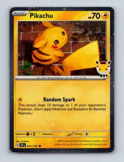Pikachu 051 2026 Pokemon Day Stamped 30th Anniv Cosmos Holo Promo Card NM+ - Image 1