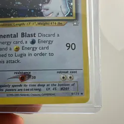 Lugia 9/111 Neo Genesis 1st Edition Holo Rare Pokemon TCG Card 2000 - Image 5