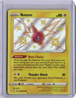 Pokemon Card - Rotom - Shining Fates: Shiny Vault SV038/SV122 Shiny Holo Rare - Image 1