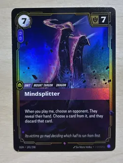 Riftbound Origins Mindsplitter Foil card OGN 192/298 League of legends NM - Image 1