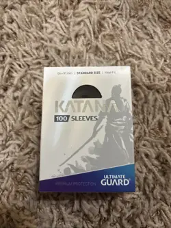 Ultimate Guard Standard Size Card Sleeves - Black (100 Count) 4260250073810 - Image 1